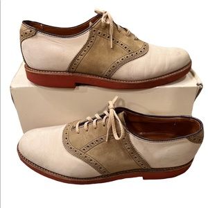 LL Bean Men’s Tan Business Casual Oxford Suede Dress Shoes Size 8.